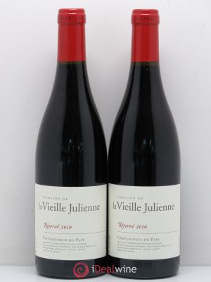 Châteauneuf-du-Pape Vieille Julienne (Domaine de la) Réservé Jean-Paul Daumen  2010 - Lot of 2 Bottles