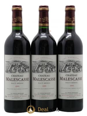 Château Malescasse Cru Bourgeois Exceptionnel  1995 - Lot of 3 Bottles