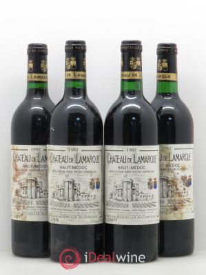 Château de Lamarque Cru Bourgeois  1982 - Lot of 4 Bottles