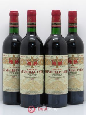 Château La Vieille Cure  1990 - Lot of 4 Bottles