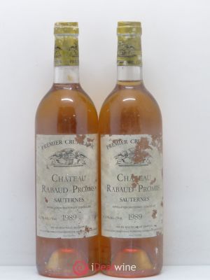 Château Rabaud Promis 1er Grand Cru Classé  1989 - Lot of 2 Bottles