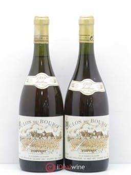 Vouvray Clos du Bourg 1ere trie Huet (Domaine)  1989 - Lot of 2 Bottles