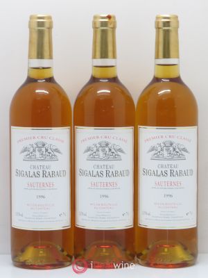 Château Sigalas Rabaud 1er Grand Cru Classé  1996 - Lot of 3 Bottles
