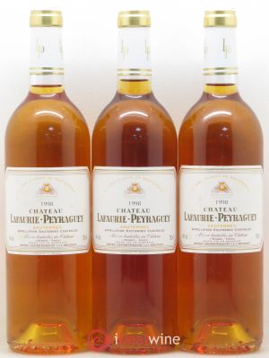 Château Lafaurie-Peyraguey 1er Grand Cru Classé  1998 - Lot de 3 Bouteilles