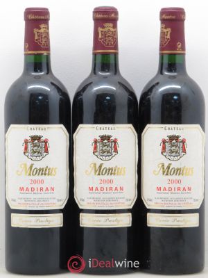 Madiran Château Montus-Prestige Alain Brumont  2000 - Lot of 3 Bottles
