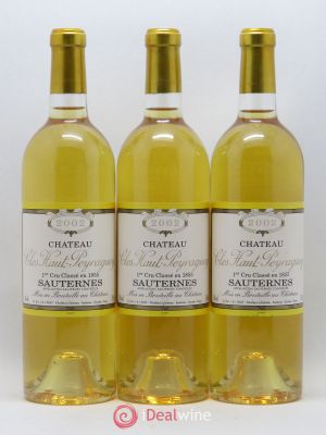 Clos Haut-Peyraguey 1er Grand Cru Classé (no reserve) 2002 - Lot of 3 Bottles