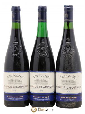 Saumur-Champigny Les Fouées 1999 - Lot of 3 Bottles