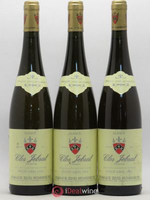 Pinot Gris Clos Jebsal Zind-Humbrecht (Domaine) (sans prix de réserve) 1996 - Lot de 3 Bouteilles