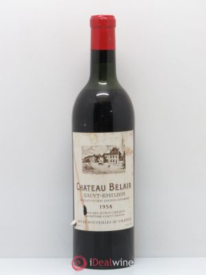 Château Belair (Belair-Monange) 1er Grand Cru Classé B  1958 - Lot of 1 Bottle