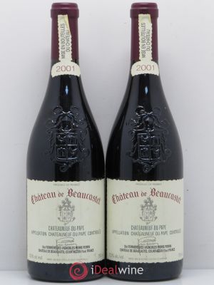 Châteauneuf-du-Pape Château de Beaucastel Jean-Pierre & François Perrin  2001 - Lot of 2 Bottles