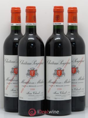 Château Poujeaux  1998 - Lot of 4 Bottles