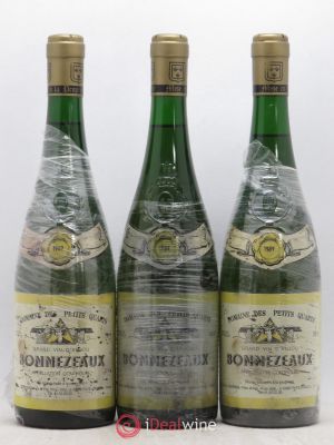 Bonnezeaux Domaine des Petits Quarts Godineau 1989 - Lot of 3 Bottles