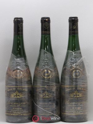 Bonnezeaux 1er Tri Le Malabé Domaine des Petits Quarts 1995 - Lot of 3 Bottles