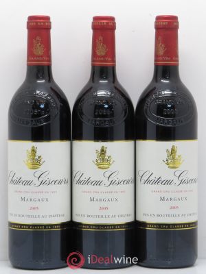 Château Giscours 3ème Grand Cru Classé  2005 - Lot of 3 Bottles