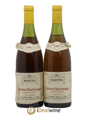 Corton-Charlemagne Grand Cru Domaine Morin 1986 - Lot of 2 Bottles