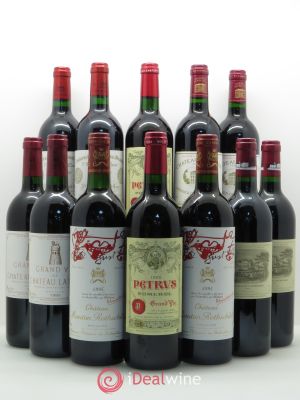 Caisse Duclot (2 Lafite Rothschild,2 Latour, 2 Mouton Rothschild,2 Margaux, 2 Cheval Blanc,2 Petrus) 1995 - Lot of 1 Bottle
