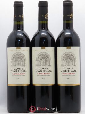 Saint-Émilion Château Comte d'Artigue 2013 - Lot of 3 Bottles