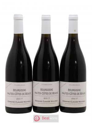 Hautes Côtes de Beaune Vielles Vignes Claude Nouveau (sans prix de réserve) 2017 - Lot de 3 Bouteilles