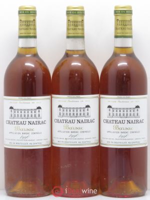 Château Nairac 2ème Grand Cru Classé  1990 - Lot of 3 Bottles