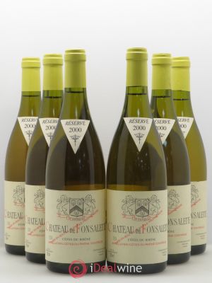 Côtes du Rhône Château de Fonsalette SCEA Château Rayas  2000 - Lot of 6 Bottles
