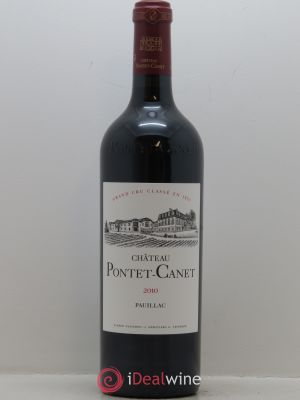 Château Pontet Canet 5ème Grand Cru Classé  2010 - Lot de 1 Bouteille