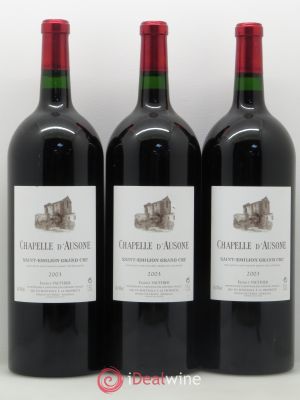 Chapelle d'Ausone Second vin  2003 - Lot de 3 Magnums