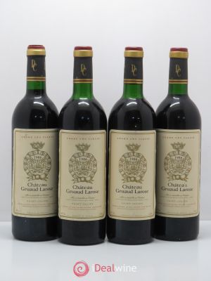 Château Gruaud Larose 2ème Grand Cru Classé  1986 - Lot of 4 Bottles