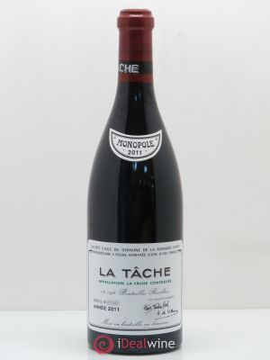 La Tâche Grand Cru Domaine de la Romanée-Conti  2011 - Lot of 1 Bottle