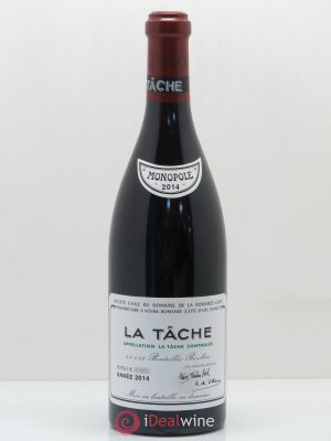 La Tâche Grand Cru Domaine de la Romanée-Conti  2014 - Lot of 1 Bottle