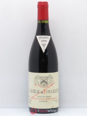 Côtes du Rhône Château de Fonsalette  1990 - Lot of 1 Bottle