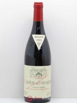 Côtes du Rhône Château de Fonsalette SCEA Château Rayas  2003 - Lot of 1 Bottle