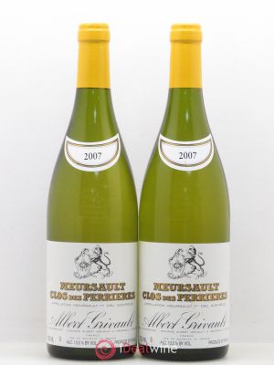 Meursault 1er Cru Clos des Perrières Monopole Albert Grivault  2007 - Lot of 2 Bottles