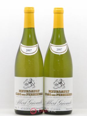 Meursault 1er Cru Clos des Perrières Monopole Albert Grivault  2007 - Lot of 2 Bottles