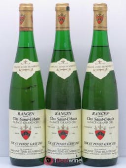Pinot Gris (anciennement Tokay) Vendanges Tardives Zind-Humbrecht (Domaine) Clos Saint-Urbain Rangen de Thann 1983 - Lot of 3 Bottles