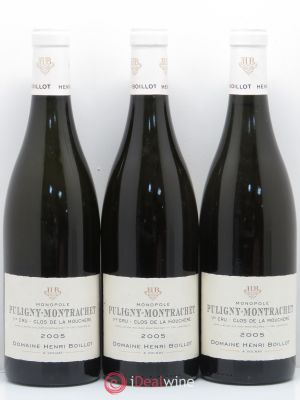 Puligny-Montrachet 1er Cru Clos de la Mouchère Henri Boillot (Domaine)  2005 - Lot of 3 Bottles