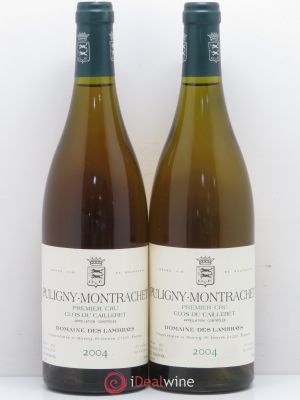 Puligny-Montrachet 1er Cru Clos du cailleret Domaine des Lambrays  2004 - Lot of 2 Bottles