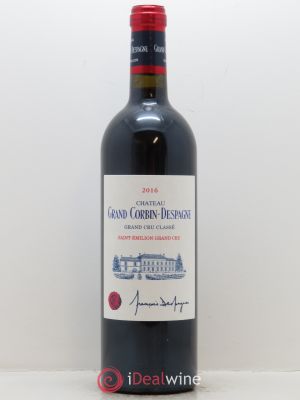 Château Grand Corbin Despagne Grand Cru Classé (OWC if 12 bts) 2016 - Lot of 1 Bottle