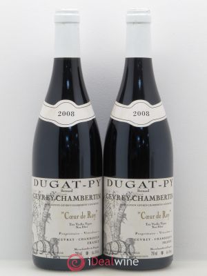 Gevrey-Chambertin Coeur de Roy Bernard Dugat-Py Très Vieilles Vignes  2008 - Lot de 2 Bouteilles
