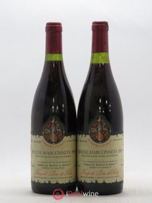 Beaune 1er Cru Marconnets Tastevinage Forgeot Père et Fils 1989 - Lot of 2 Bottles