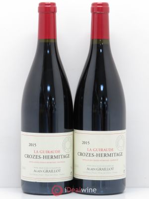 Crozes-Hermitage La Guiraude Domaine Graillot  2015 - Lot of 2 Bottles