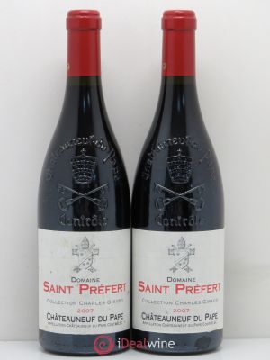 Châteauneuf-du-Pape Collection Charles Giraud Isabel Ferrando  2007 - Lot of 2 Bottles