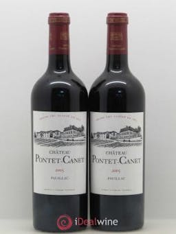 Château Pontet Canet 5ème Grand Cru Classé  2005 - Lot de 2 Bouteilles