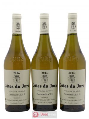 Côtes du Jura Jean Macle  2016 - Lot of 3 Bottles