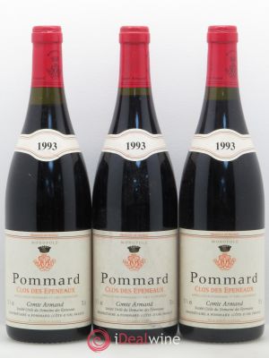 Pommard 1er Cru Clos des Epeneaux Comte Armand  1993 - Lot of 3 Bottles