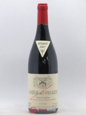 Côtes du Rhône Cuvée Syrah Château de Fonsalette  2007 - Lot of 1 Bottle