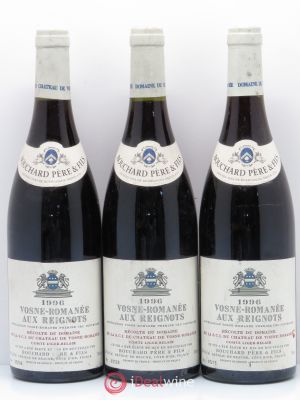 Vosne-Romanée 1er Cru Aux Reignots Ch. de Vosne-Romanée Comte Liger-Belair (Domaine du)  1996 - Lot of 3 Bottles