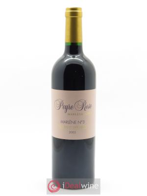 Vin de France (anciennement Coteaux du Languedoc) Peyre Rose Marlène n°3 Marlène Soria  2005 - Lot of 1 Bottle
