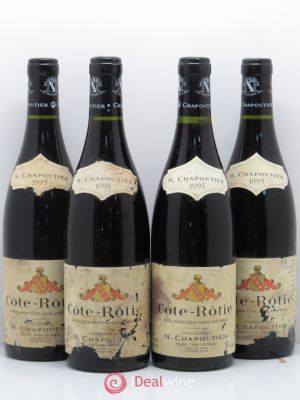 Côte-Rôtie Chapoutier  1995 - Lot of 4 Bottles