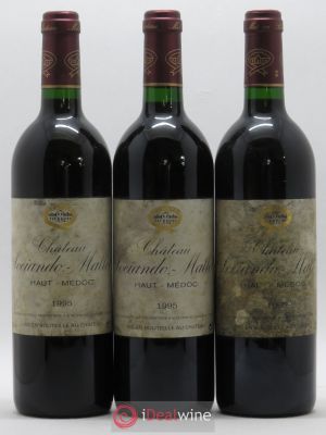 Château Sociando Mallet  1995 - Lot of 3 Bottles