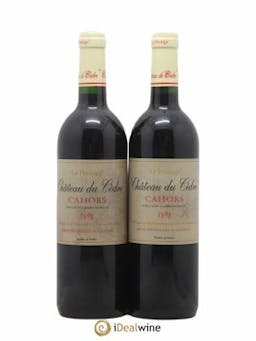 Cahors Château du Cèdre Pascal et Jean-Marc Verhaeghe Prestige 1998 - Lot of 2 Bottles